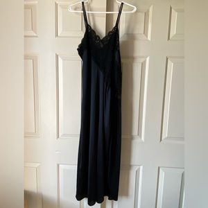Full length Black Sleepwear, open side